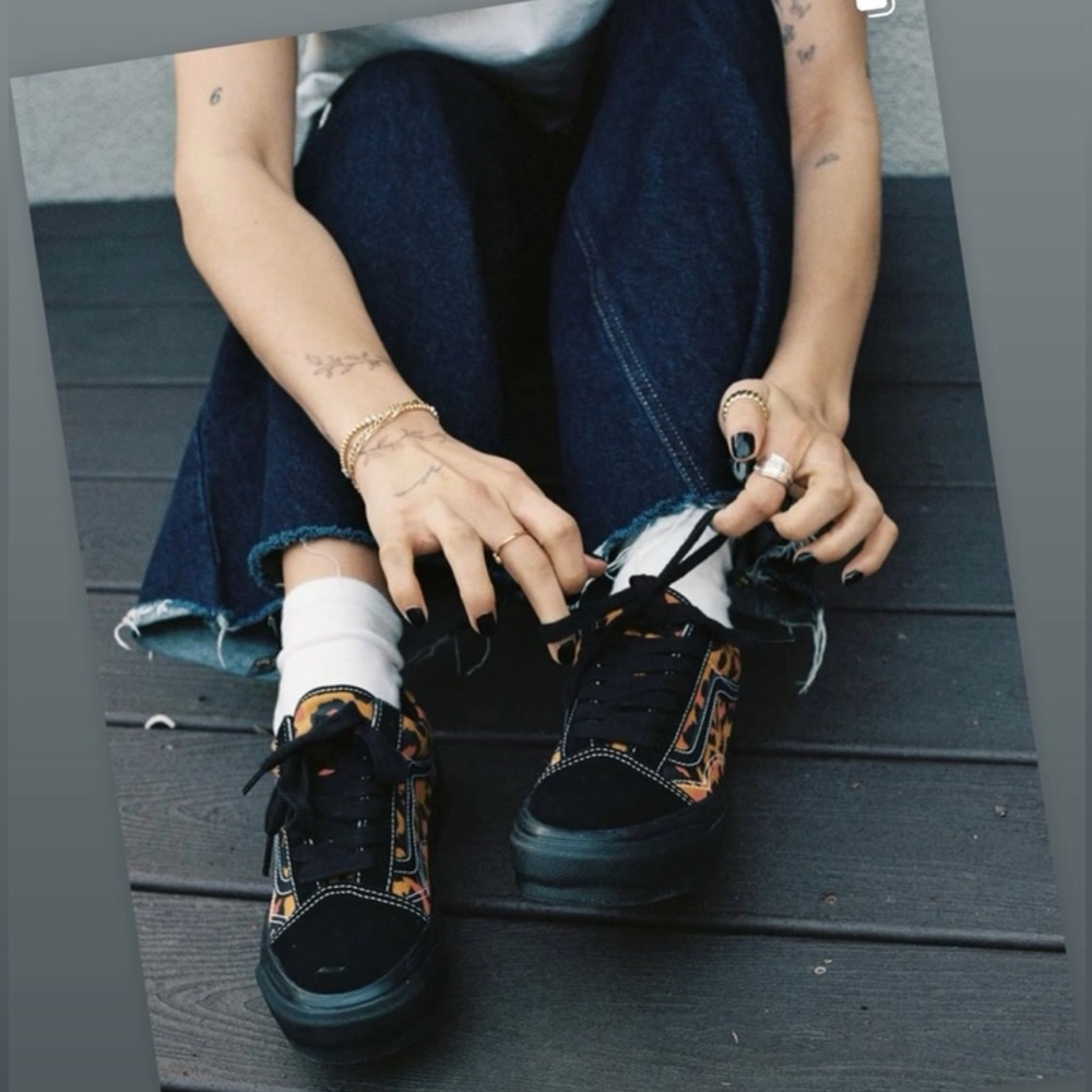 Vans Limited Edition Leapord Old Skool Music Collection Shoes.